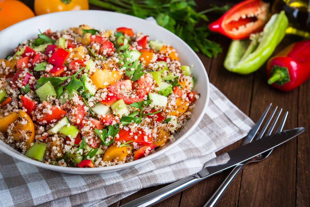 quinoa pomodori e verdure