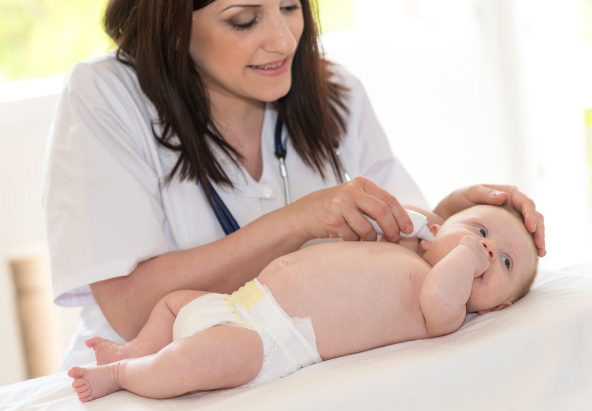 segno di intussuscezione in un neonato