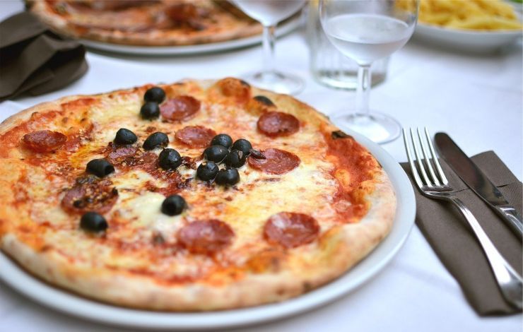 pizza e acqua