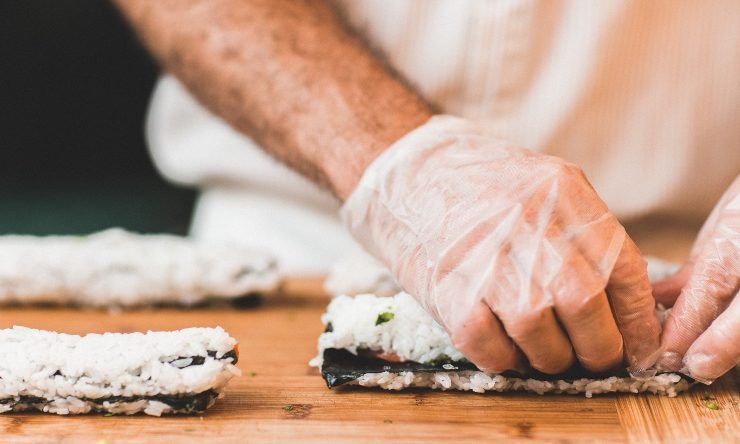 sushi preparazione