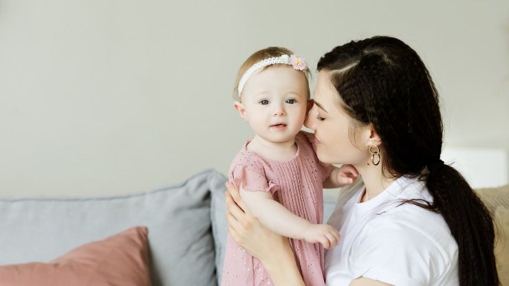 festa della mamma con figlia