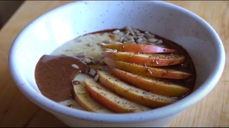 porridge inglese colazione ricetta vegana mela mele