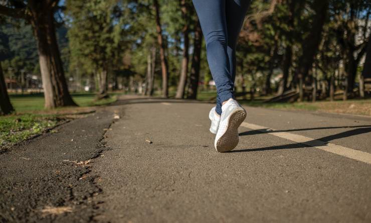 passeggiata con il caldo