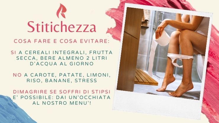 stitichezza cosa fare cosa evitare