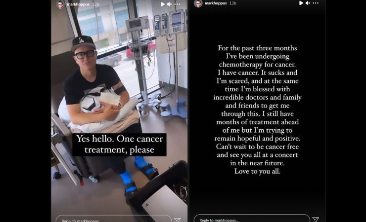 hoppus cancro cantante blink-182