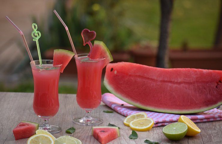 smoothie light fragole e anguria