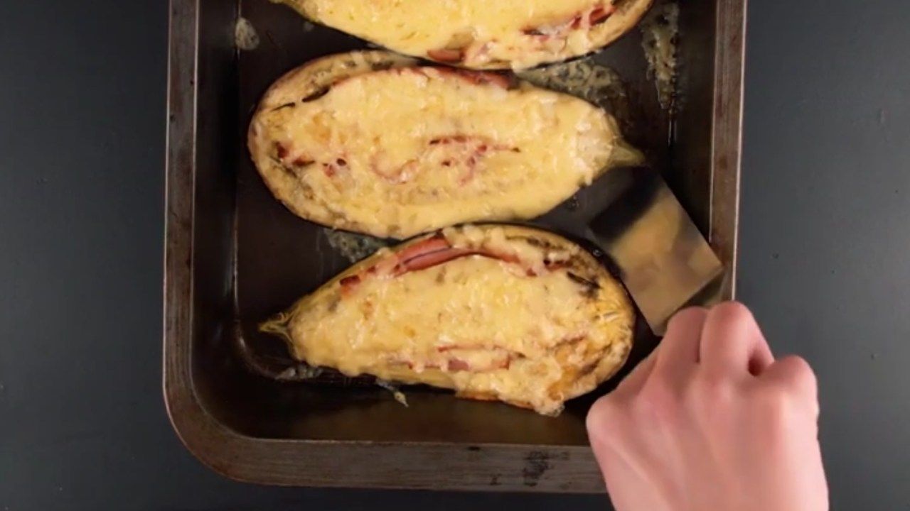 melanzane ripiene scamorza prosciutto ricetta