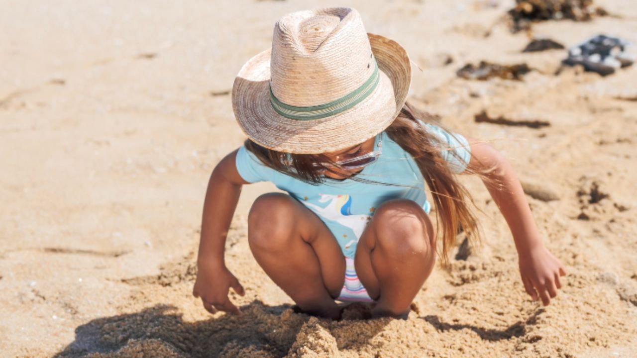 bambini e giochi da spiaggia