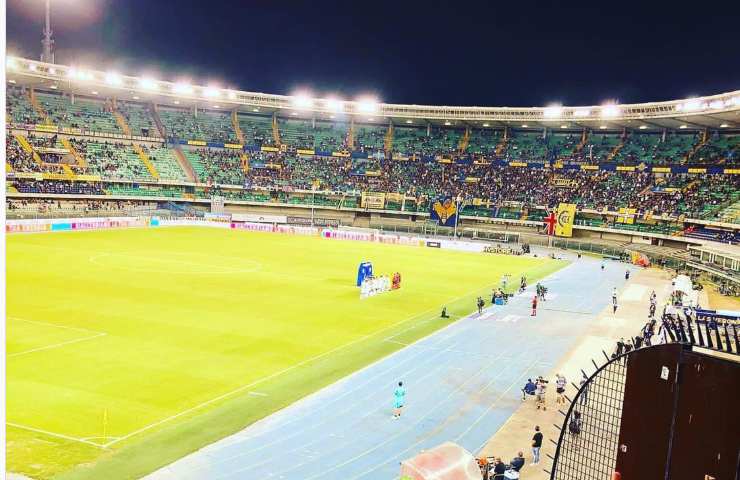 Verona-Inter dallo stadio