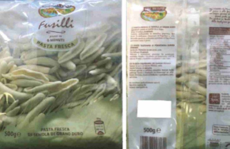 pasta contaminata