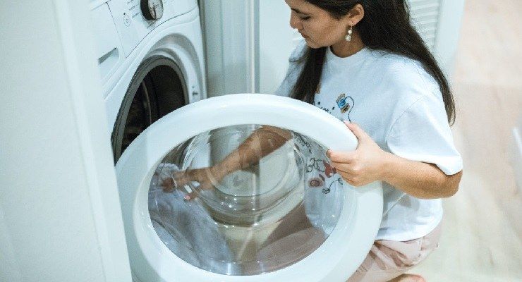 Salvietta umidificata in lavatrice