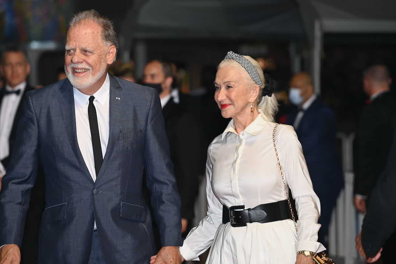 Helen Mirren e Checco Zalone al Petruzzelli (Getty Images)