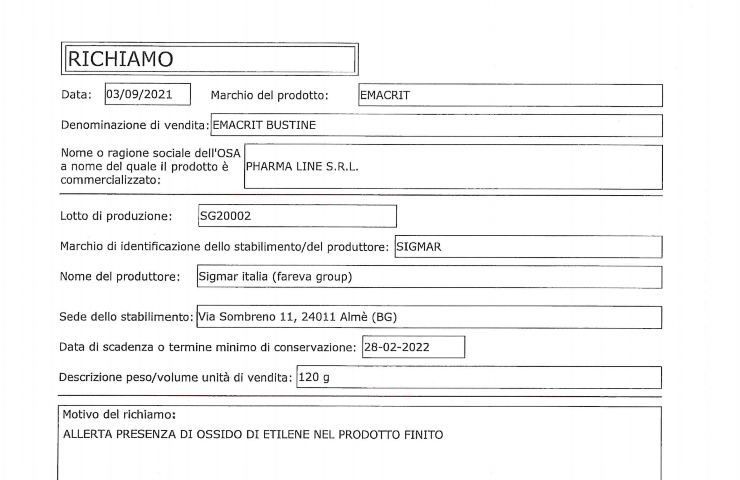 integratore ministero