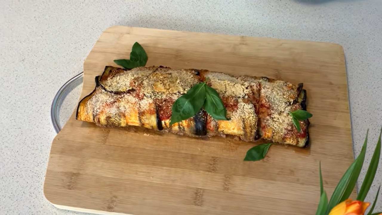 Preparare Rotolo di melanzane ripieno light