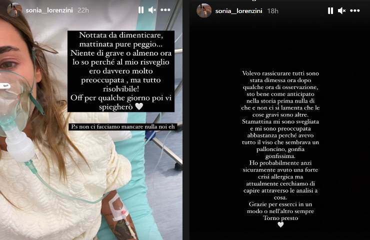 Ex del Grande fratello Vip in ospedale