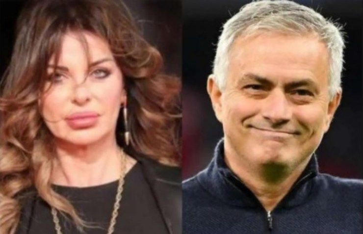 Alba Parietti e Josè Mourinho