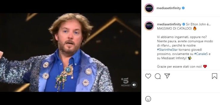 Mediaset post Instagram