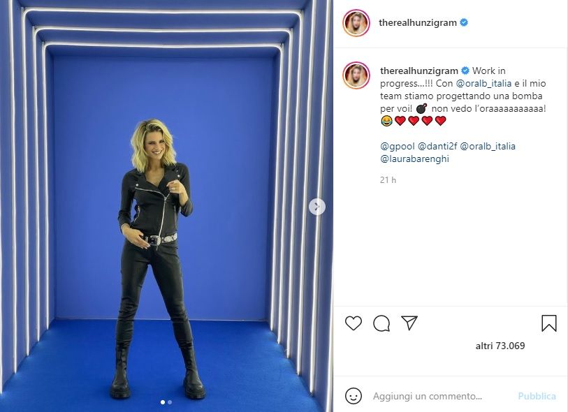 Michelle Hunziker post Instagram