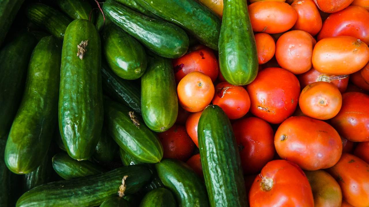 pomodori e cetrioli insieme