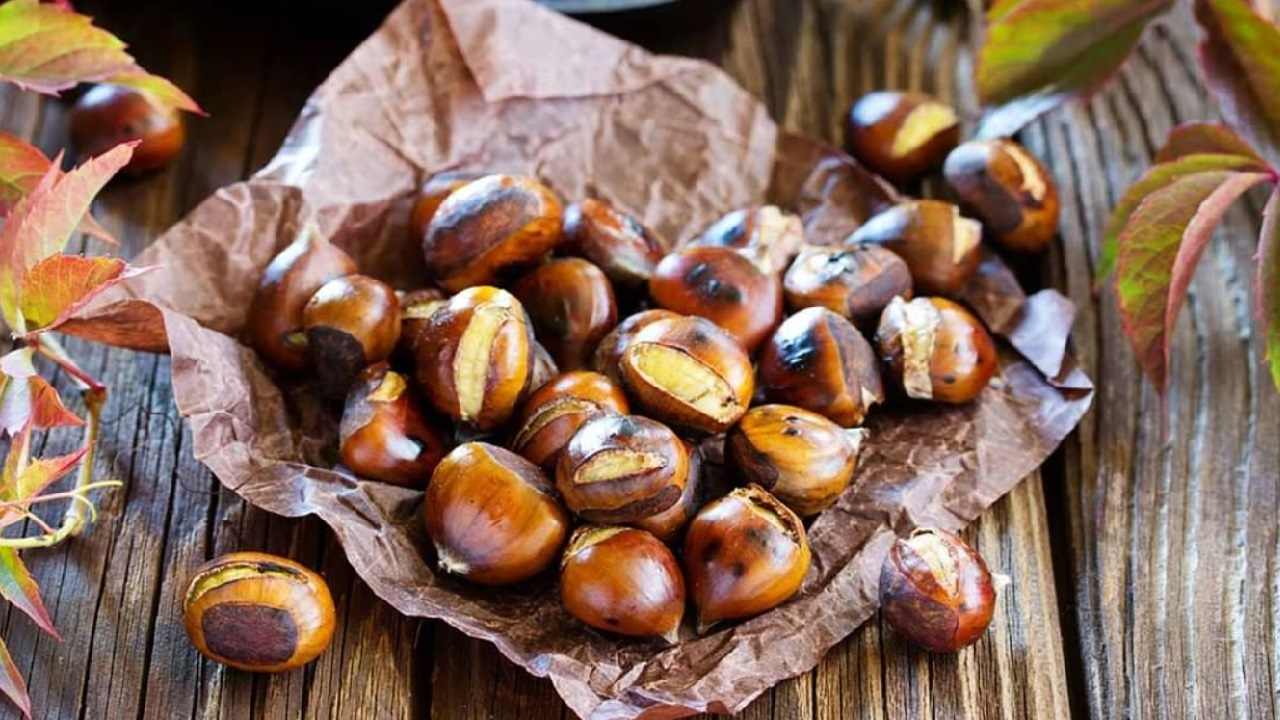 Castagne al forno trucco chef Barbieri