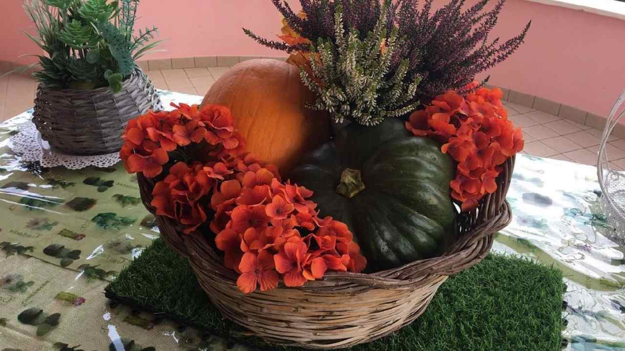 Decorare tavola in autunno