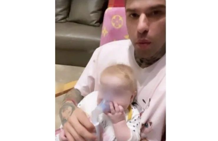 Fedez e la figlioletta Vittoria