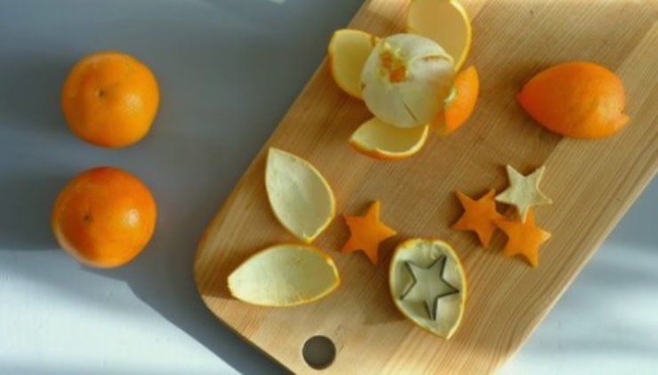 decorazioni con bucce d'arancia