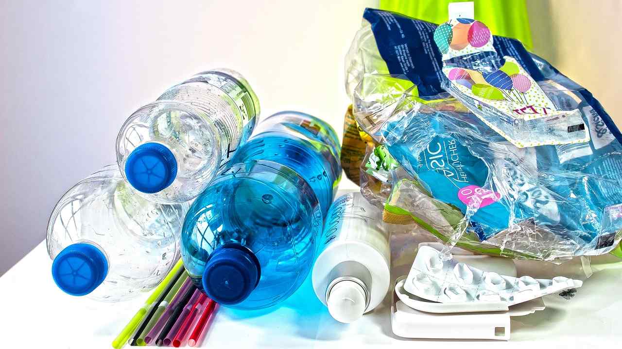 come creare una composizione con la plastica e le piante