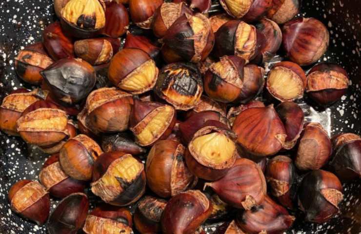 Castagne al forno