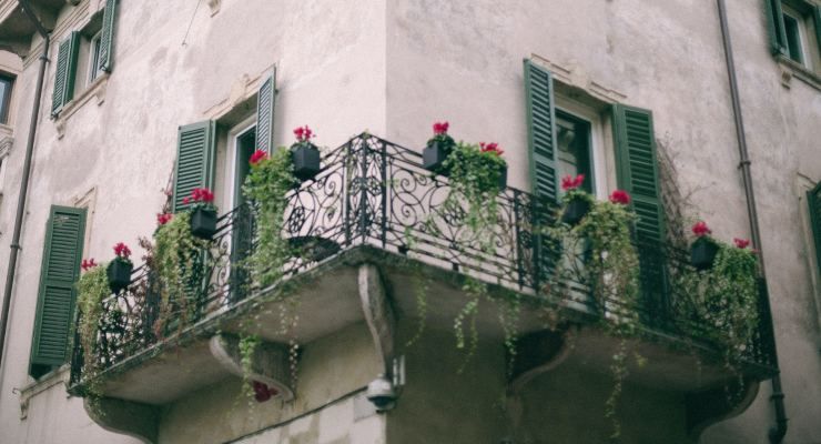 balcone fiorito