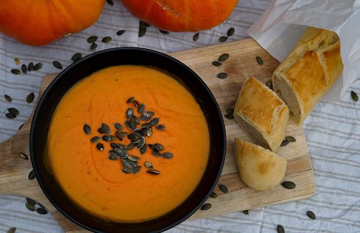 zuppa di castagne e zucca