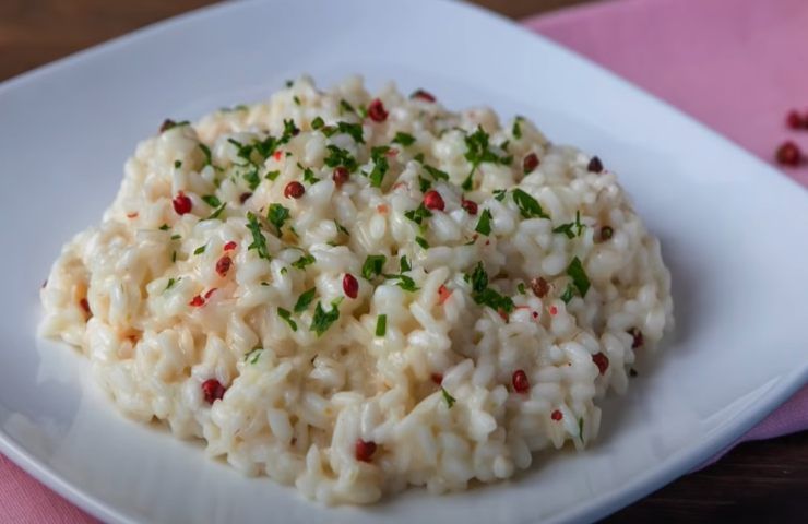 Risotto al mascarpone e pepe rosa