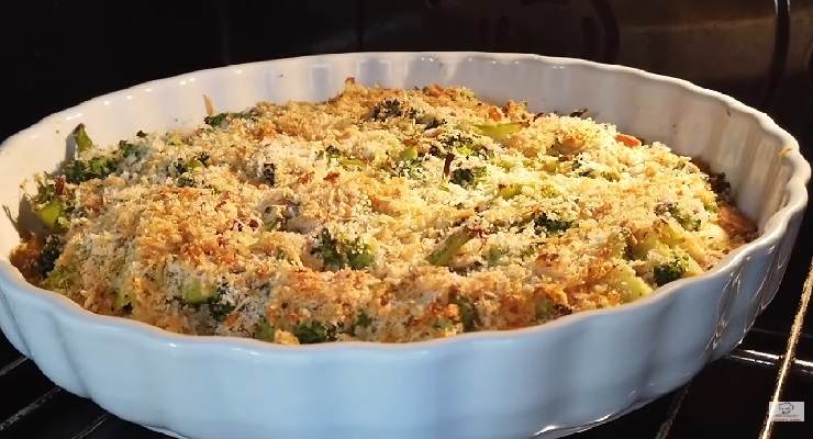 Broccoli al forno gratinati 260 Kcal