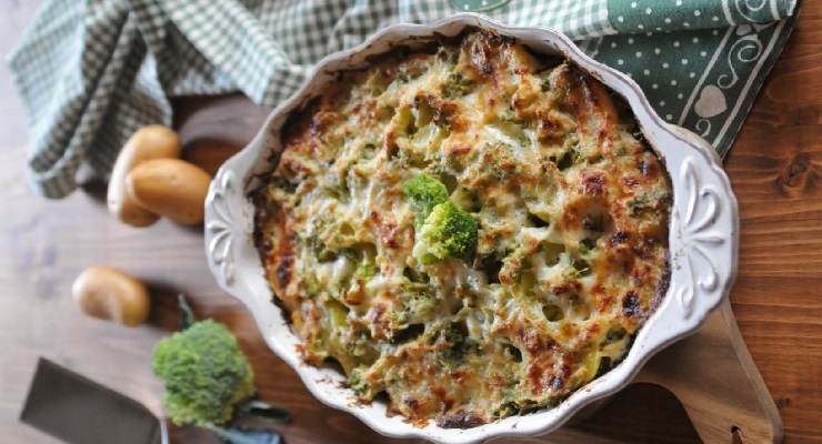 Broccoli al forno gratinati 260 Kcal