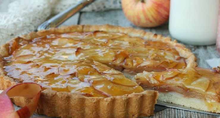 Torta di mele alla francese friabile