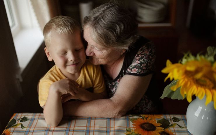 Nonna con il nipote