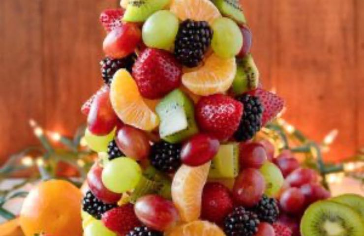 Natale servire frutta