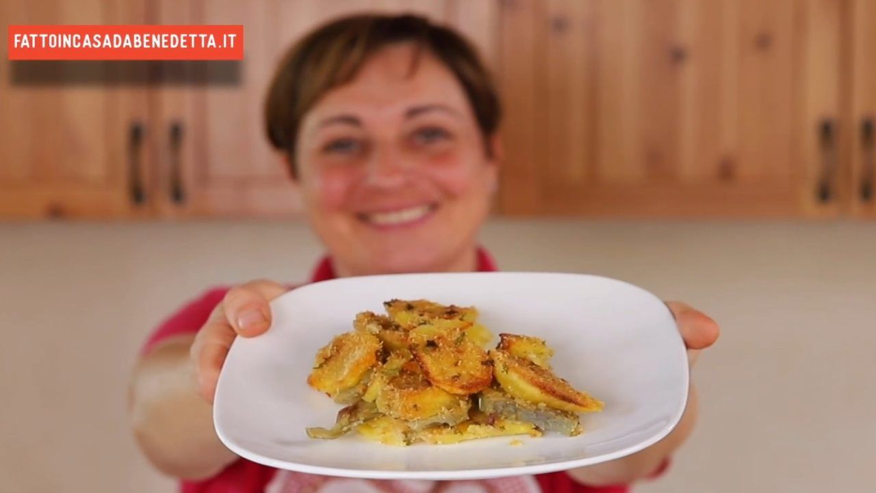Carciofi e patate al forno Benedetta Rossi
