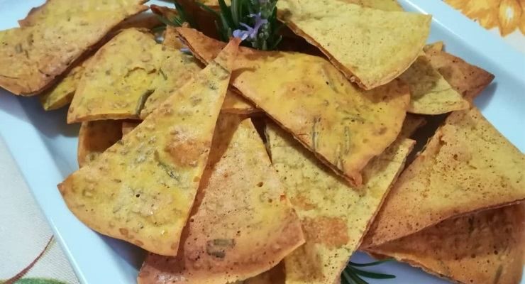 Chips di ceci croccanti