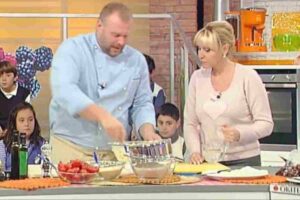 Gabriele Bonci con Antonella Clerici