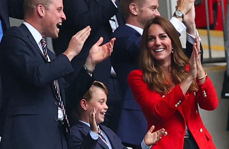 Kate Middleton con William ed il figlio George