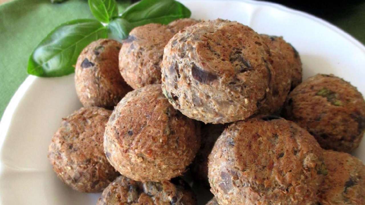 Polpette di melanzane e ceci 50 Kcal