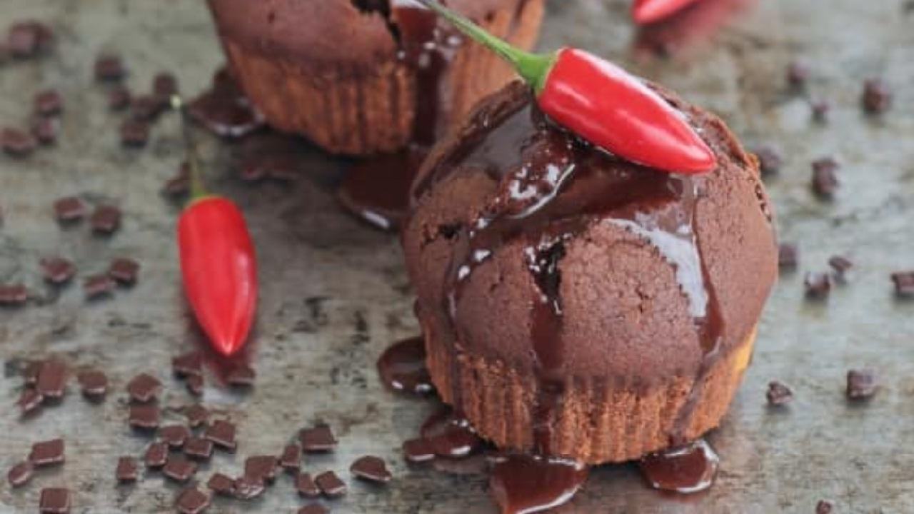 Muffin cioccolato e peperoncino