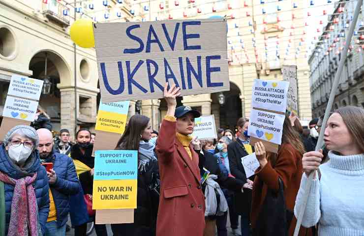 Protesta pace Ucraina