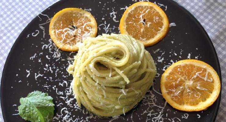 Spaghetti al pesto di agrumi profumati