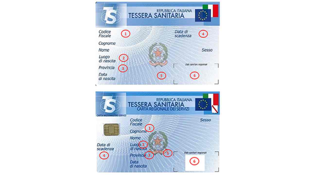 Tessera sanitaria modificare dati