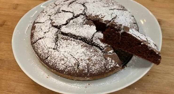 Torta al cioccolato all'acqua light