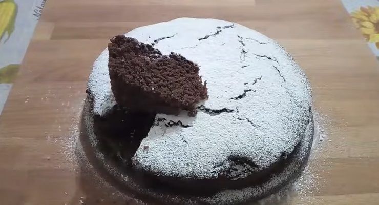 Torta al cioccolato all'acqua light