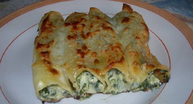 Cannelloni spinaci e ricotta