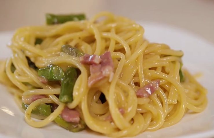 Carbonara di asparagi